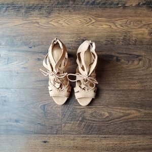 Express Lace-Up Heeled Sandal